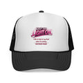Trucker Cap — "Keep the Light On" Retro Graphic Mesh Hat